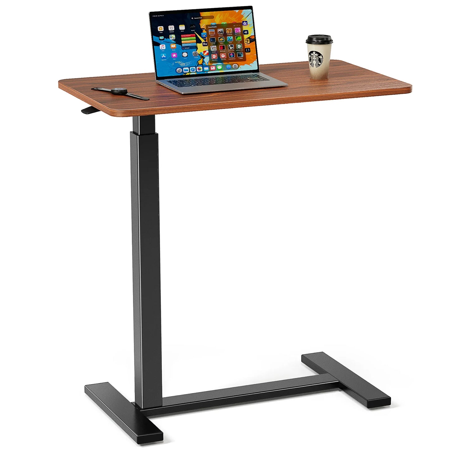 JHK Overbed Bedside Sofa Table With Adjustable Height Laptop