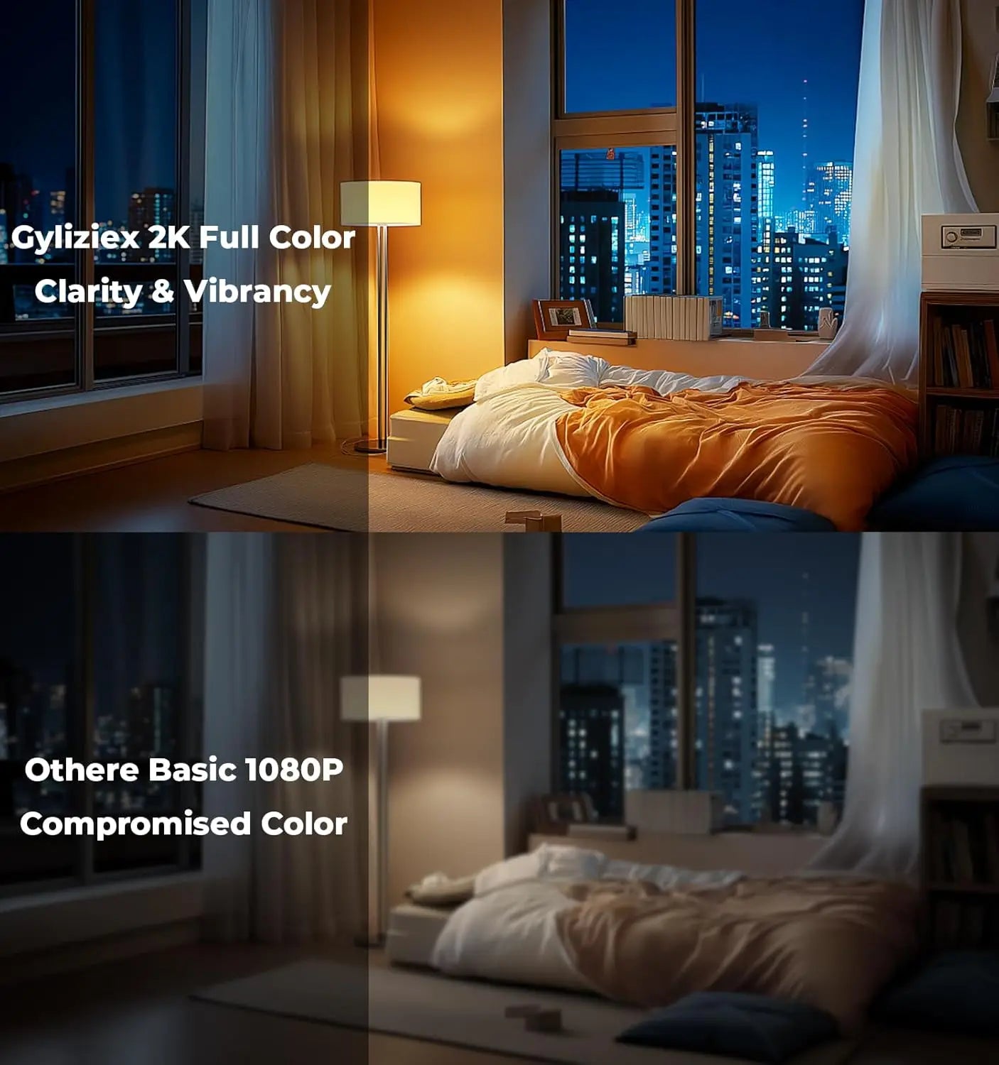 WESECUU 2K Smart Clock Camera Indoor WiFi Nanny Camera