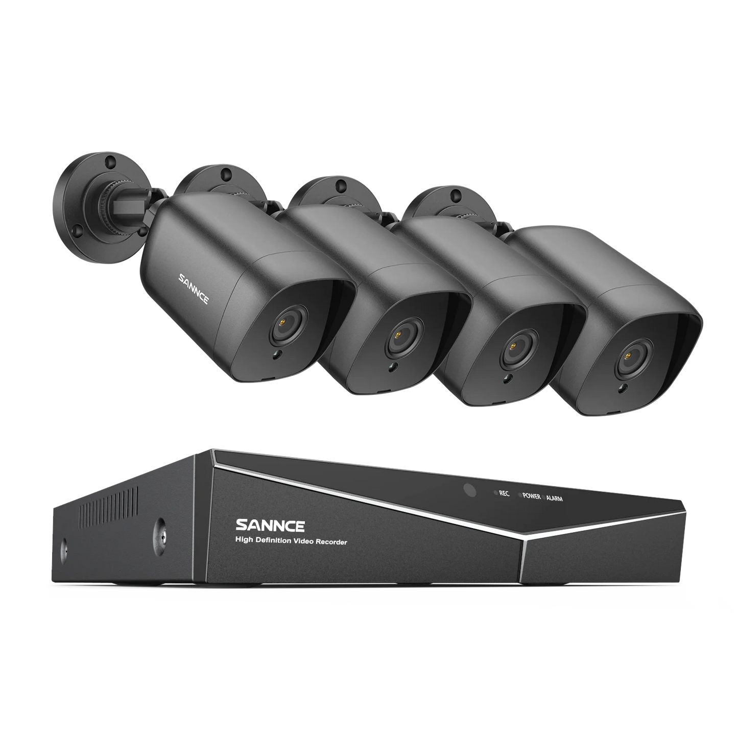 SANNCE 4CH DVR CCTV System With 2MP IR Outdoor Cameras