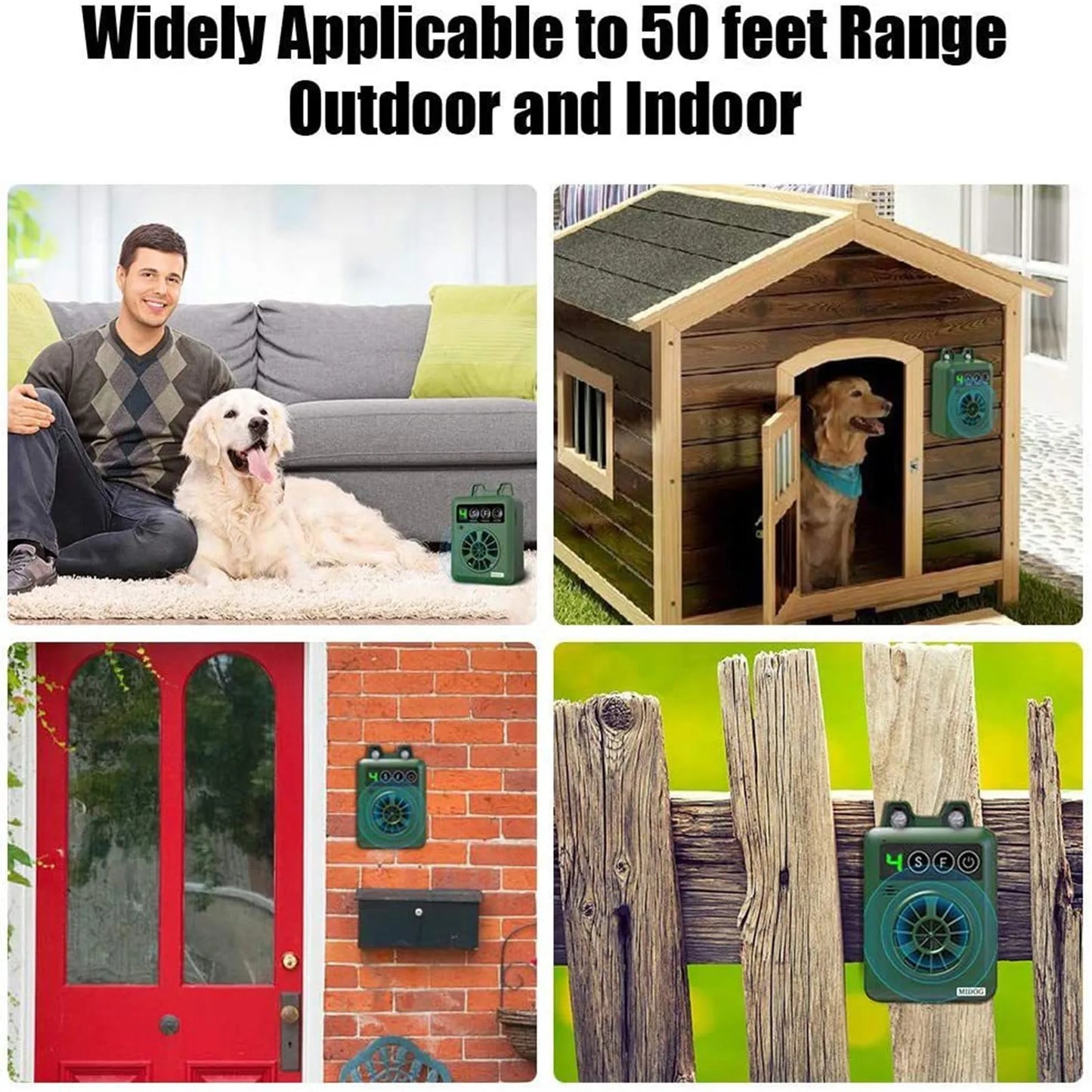 Rechargeable Ultrasonic Dog Bark Deterrent Training Device