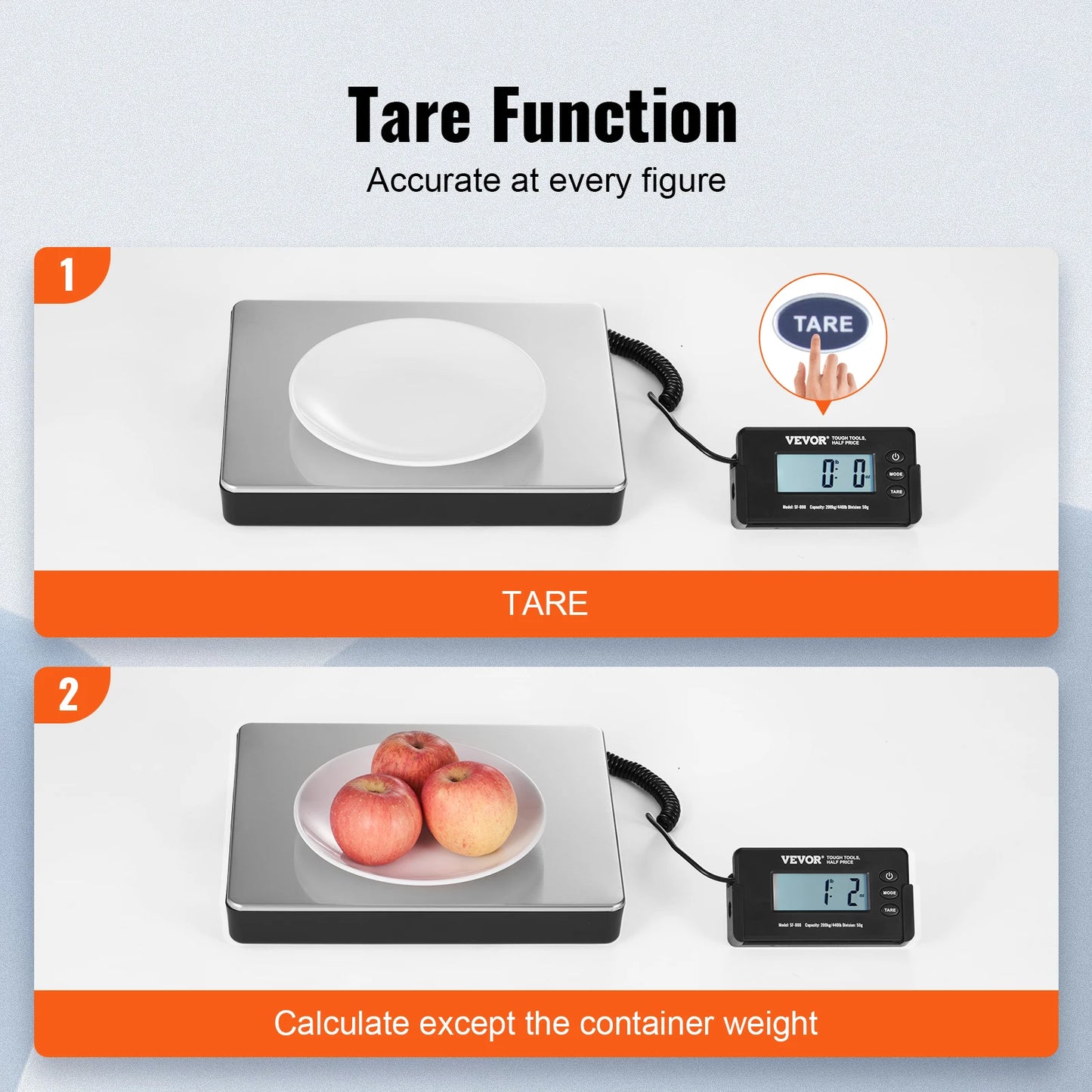 SucceBuy Digital Shipping Scale With Tare And Timer Function