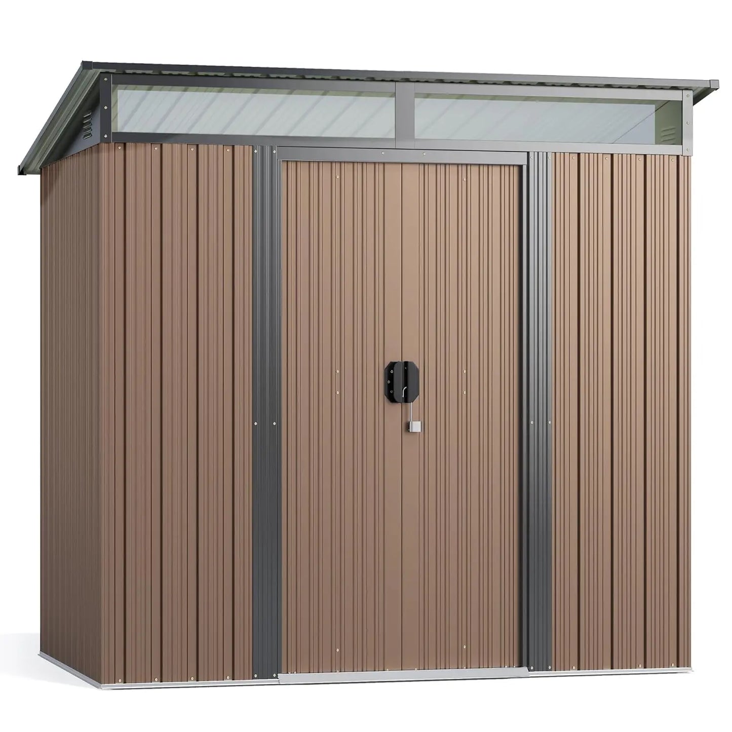 Metal Garden Storage Shed With Sliding Lockable Doors