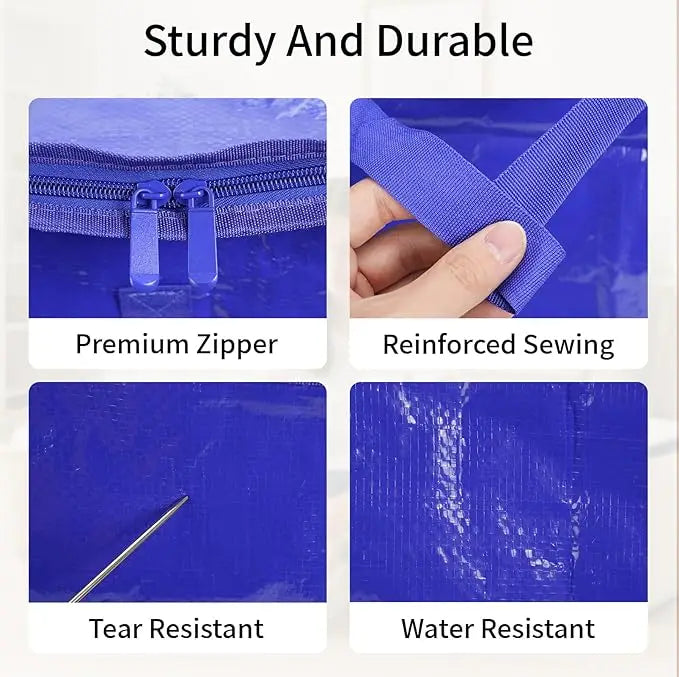 Moving Bags Heavy Duty With Zippers And Carrying Handles
