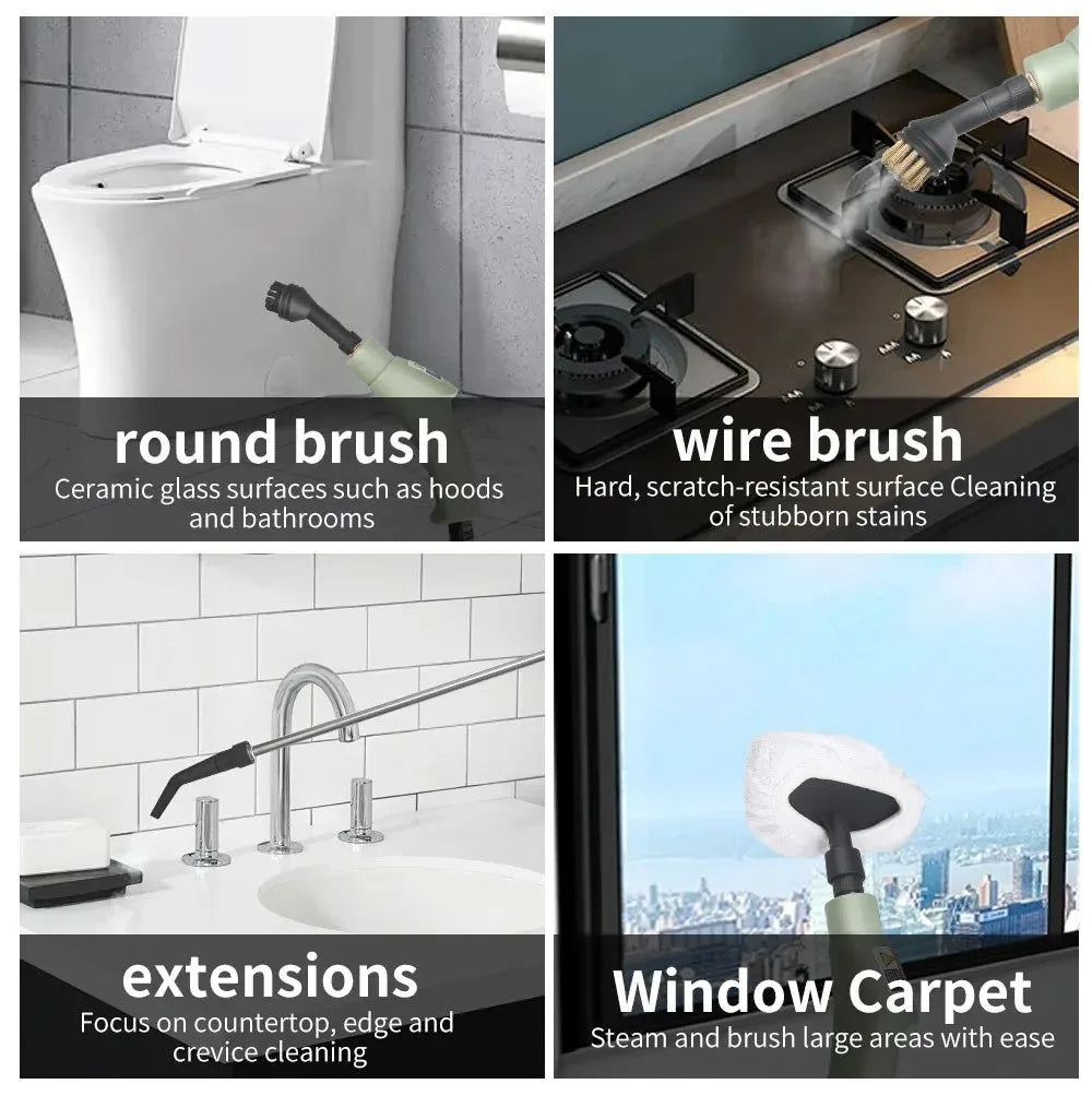 Portable High Pressure Steam Cleaner 1500W With Accessories