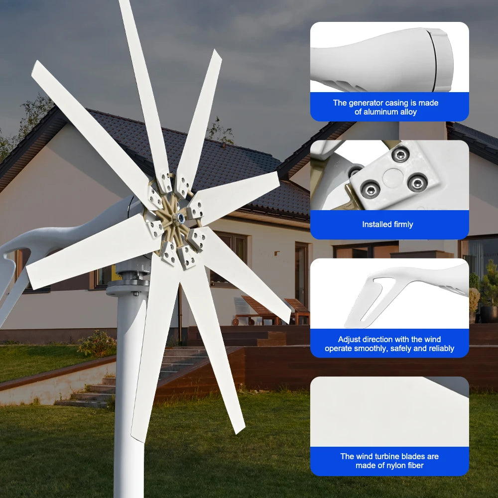 SMARAAD 3000W Horizontal Wind Turbine SS3000 For Homes