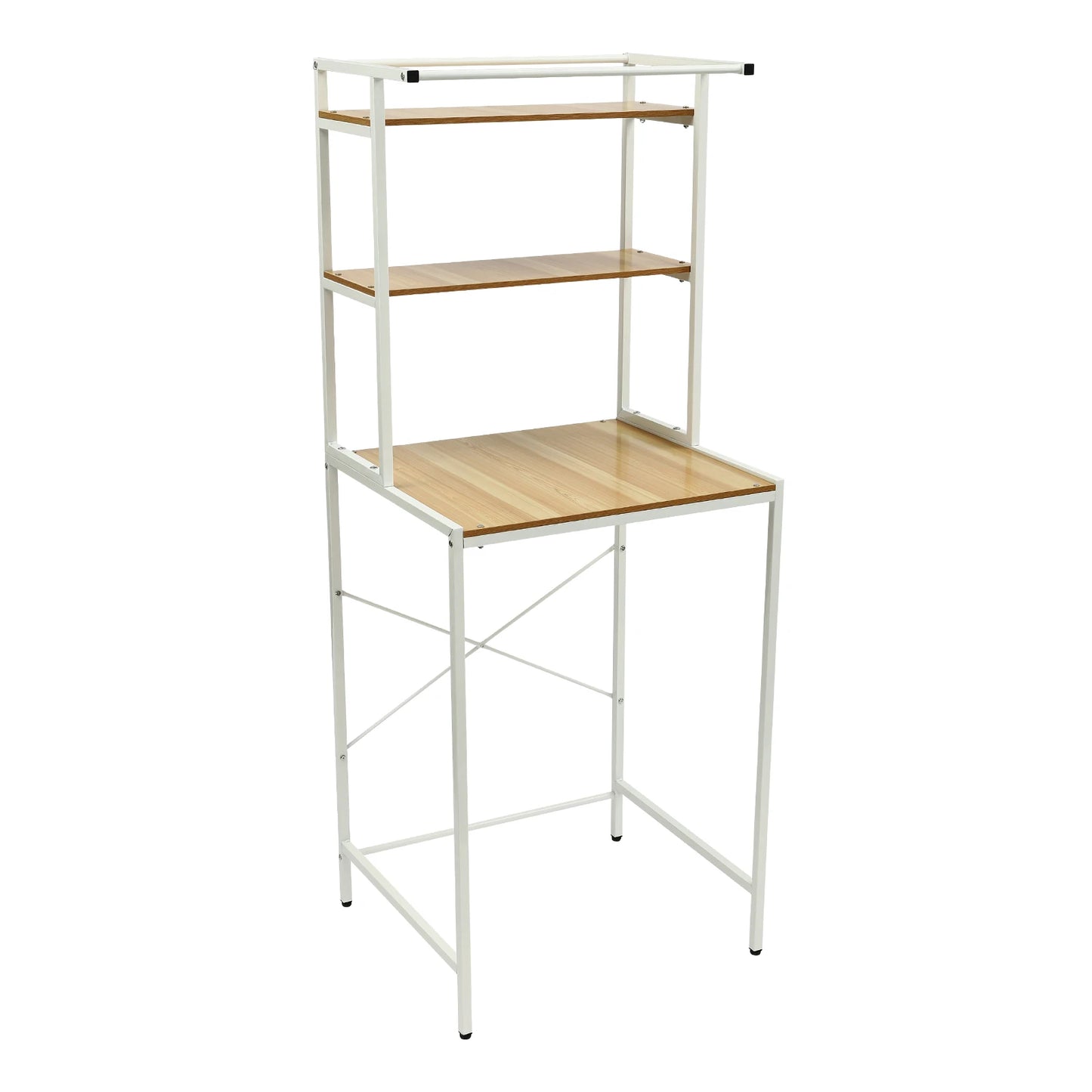 Three-Tier Washer and Dryer Storage Shelf for Laundry Room