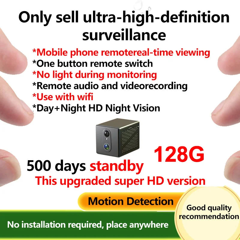 Q Brand Ultra HD Small Camera Wireless Monitor Home Wifi