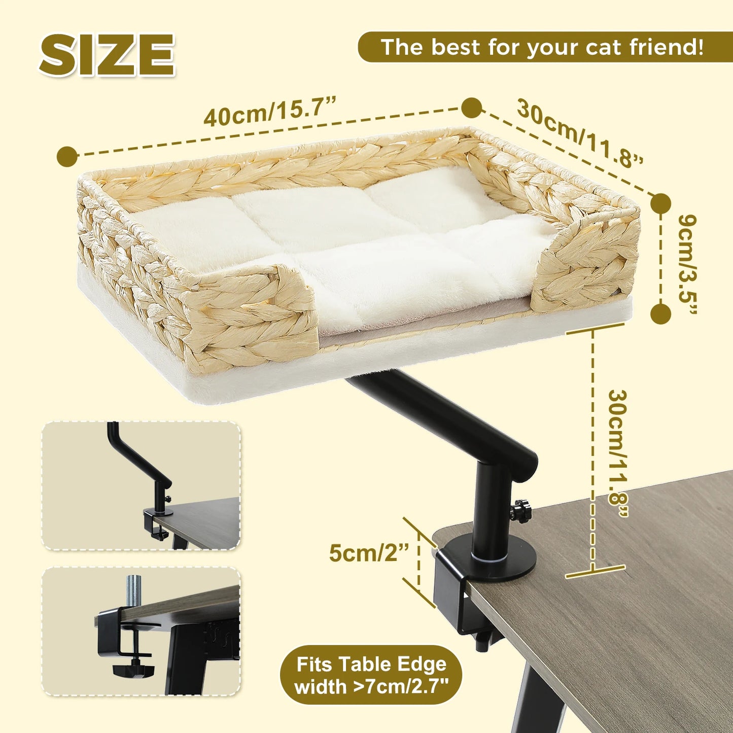 PAWZ Road Cat Desk Bed Rotatable Stand Hammock For Home
