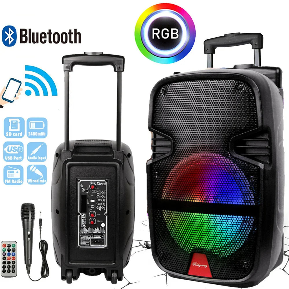 CURUK 3000W Wireless Portable Party Bluetooth Speaker With Microphone