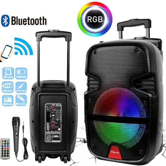 CURUK 3000W Wireless Portable Party Bluetooth Speaker With Microphone
