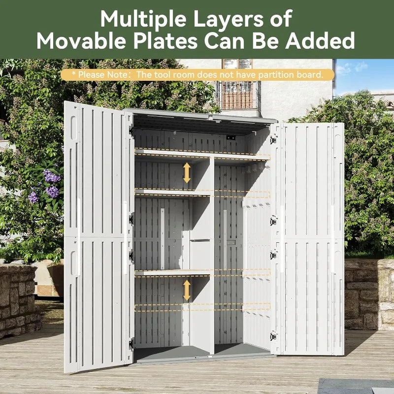 YTYIN Outdoor Storage Shed Waterproof With Floor For Garage