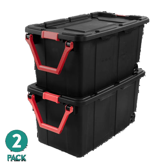 Industrial Wheeled Plastic Storage Container With Handle
