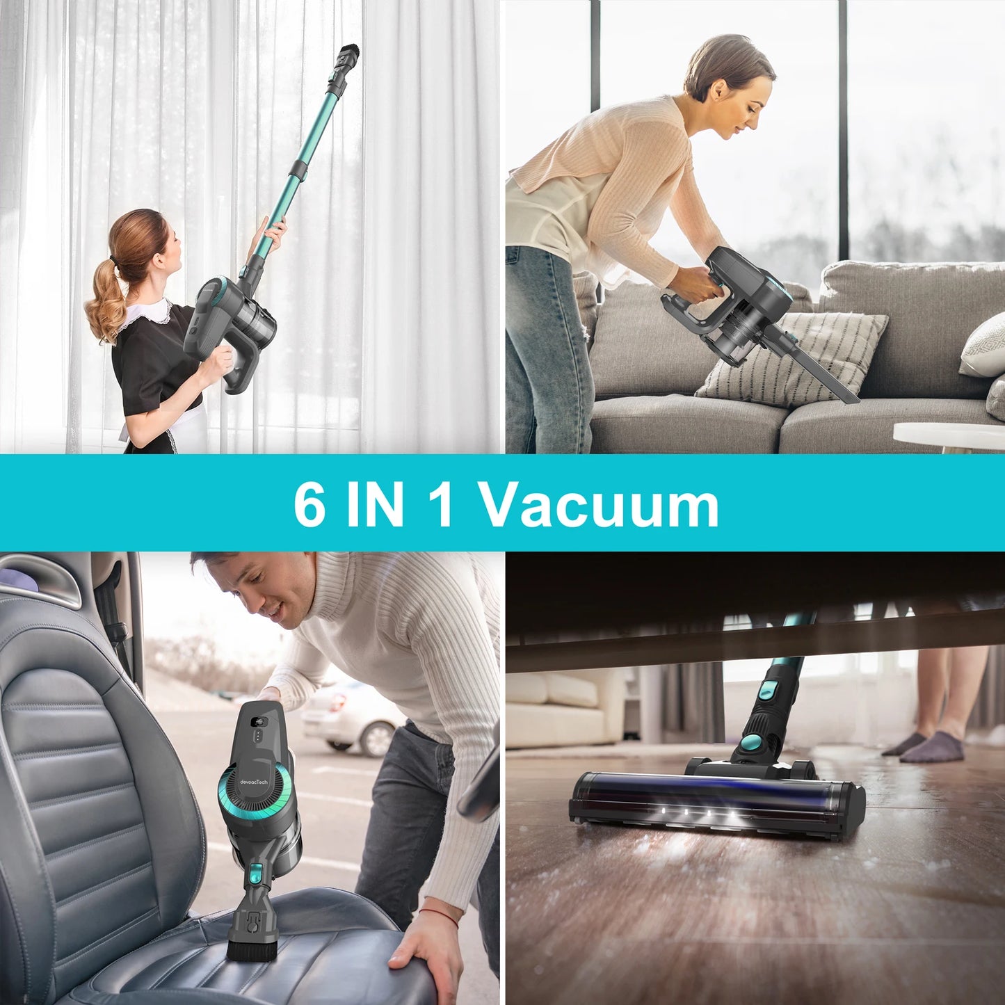 INSE YISORA N300 Cordless Upright Vacuum For Pet Hair