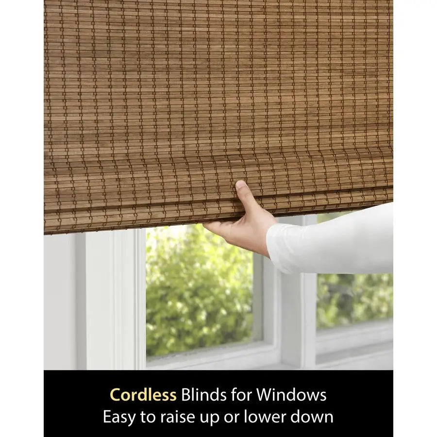 Bamboo Roman Shades For Windows Natural Light Filtering