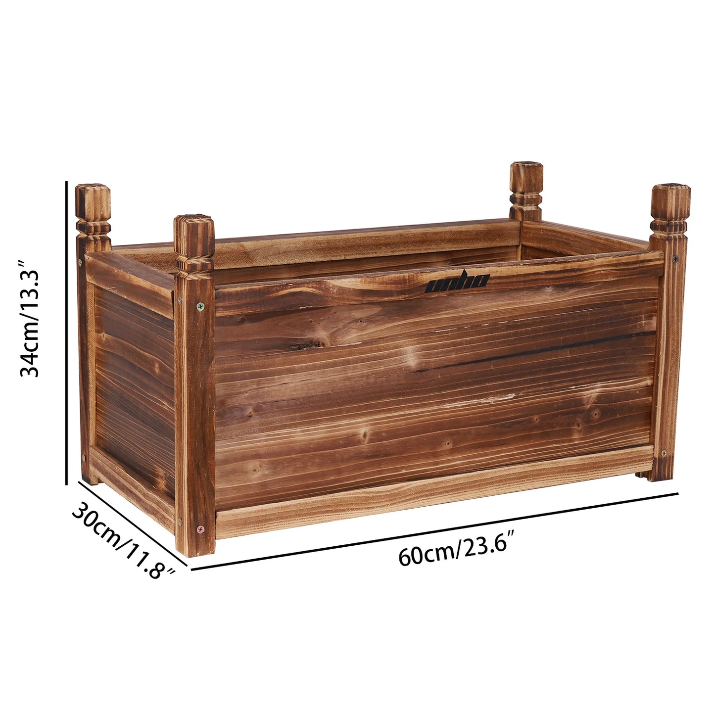 Wooden Raised Flower Bed Planter For Indoor And Outdoor Use
