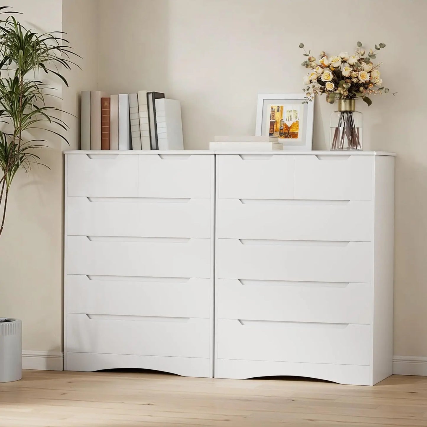 Wooden Chest Drawer Dresser Storage Cabinet Organizer