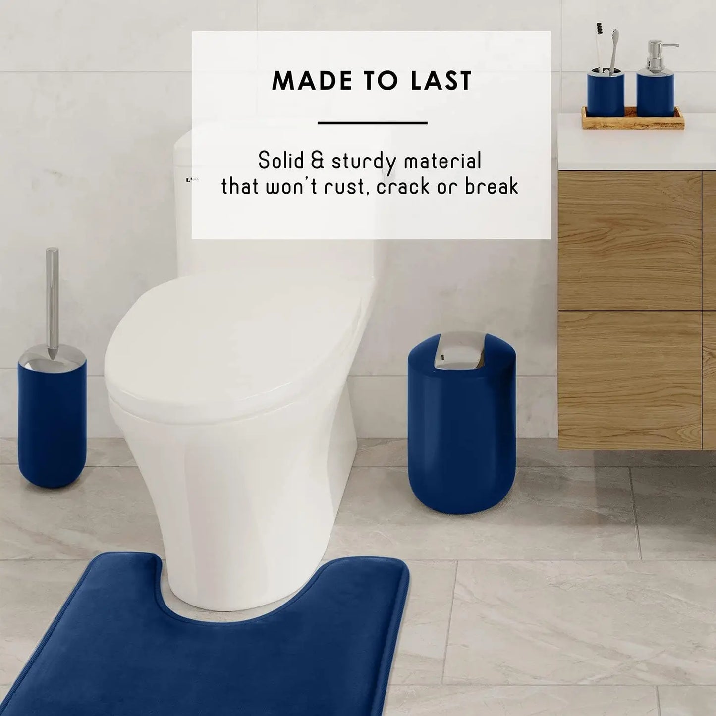 Bathroom Accessory Set Twenty Piece With Shower Curtain Liner