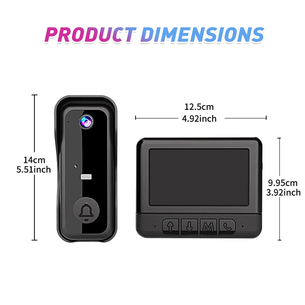 X6 Smart Video Doorbell Camera Bundle With Wireless Intercom