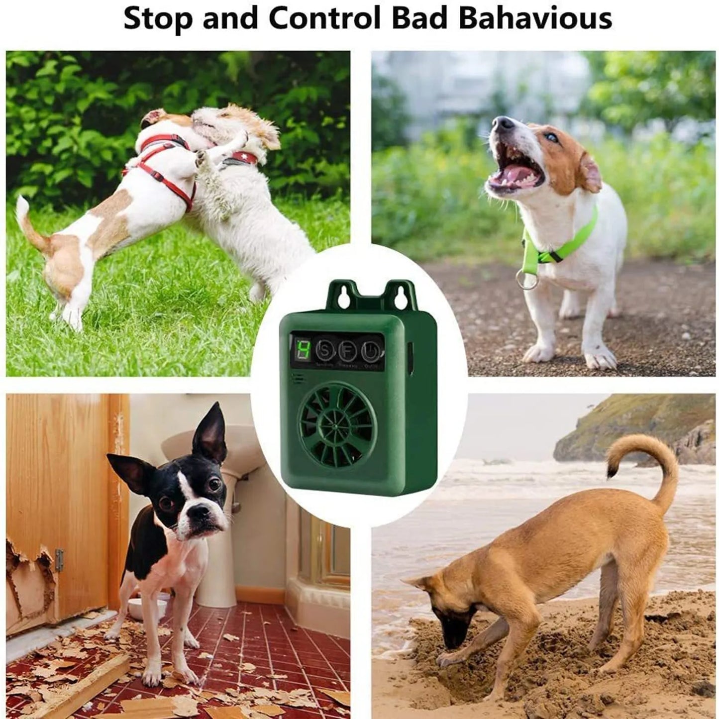 Rechargeable Ultrasonic Dog Bark Deterrent Training Device