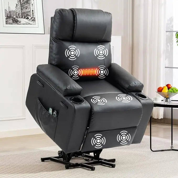 Electric Power Lift Recliner Chair With Heat And Massage