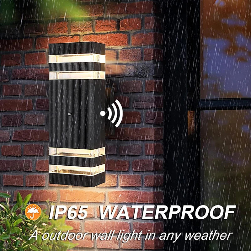 Smart Outdoor LED Wall Light Sconce Waterproof Sensor For Balcony Garden