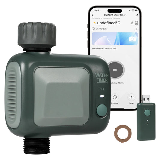 SucceBuy WiFi Sprinkler Timer For Hose Faucet IPX6 App Control