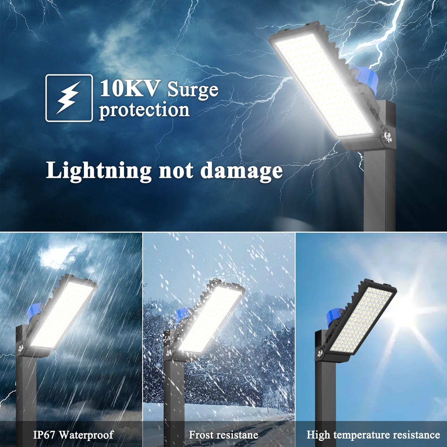 Dusk to Dawn 100W Parking Lot Light with Photocell Sensor