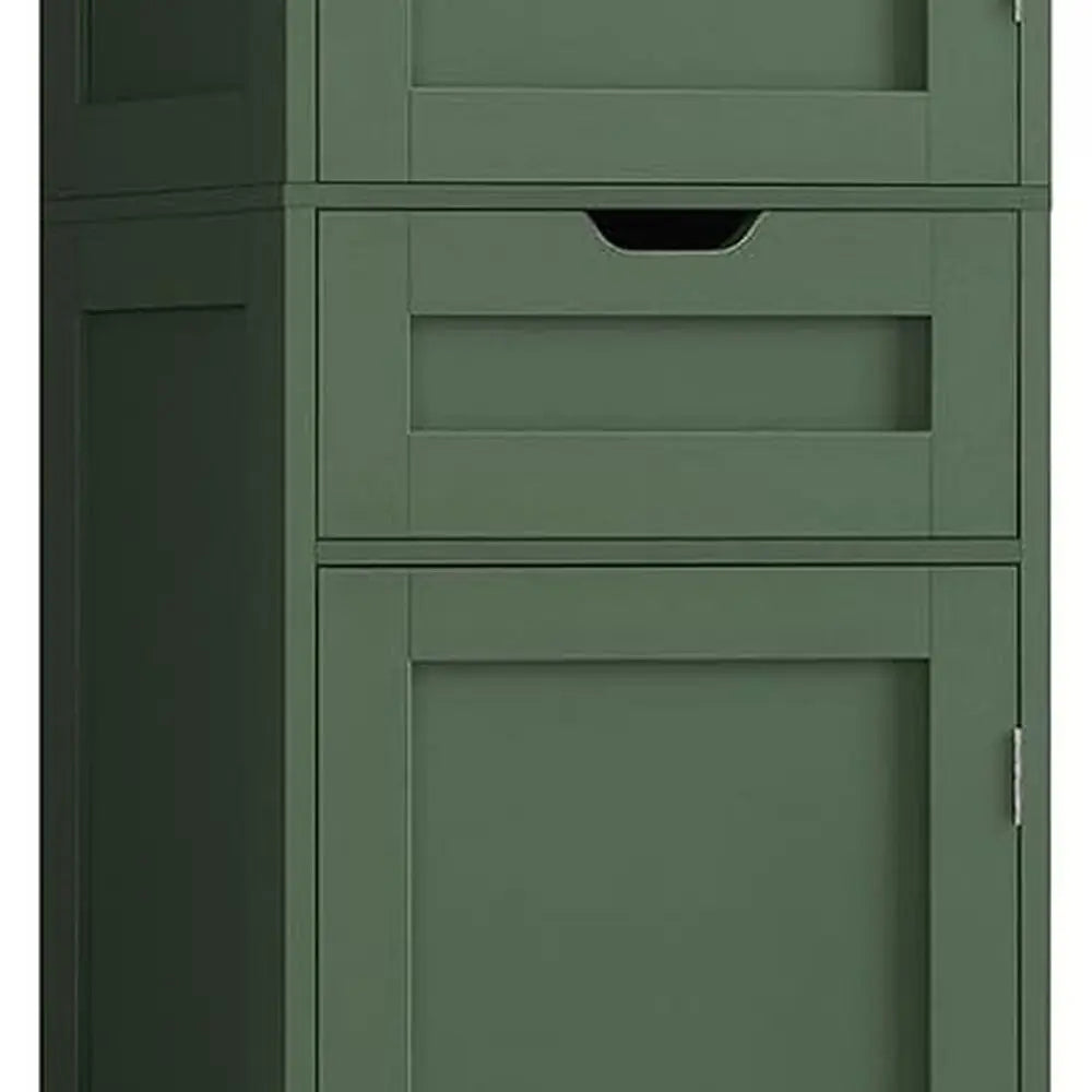 Bathroom Storage Cabinet 2 Doors 1 Drawer Adjustable Shelves