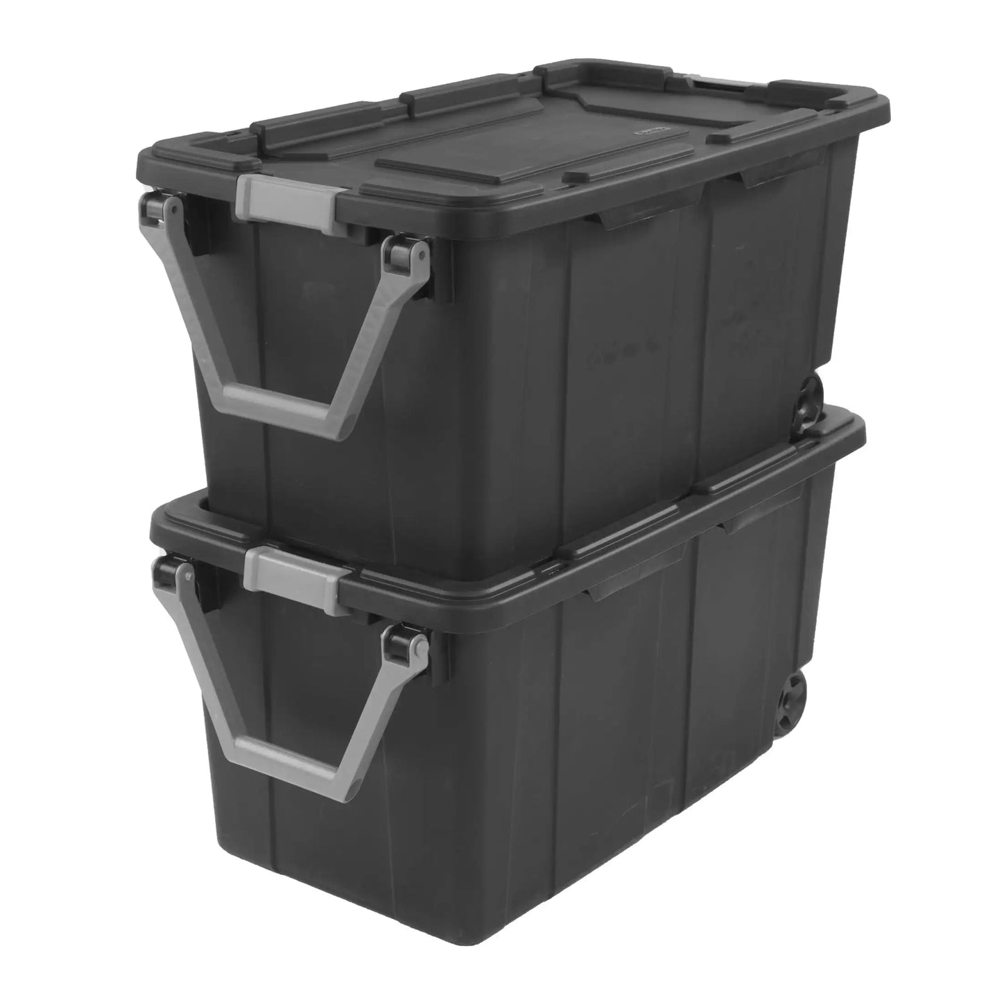 Industrial Wheeled Plastic Storage Container With Handle