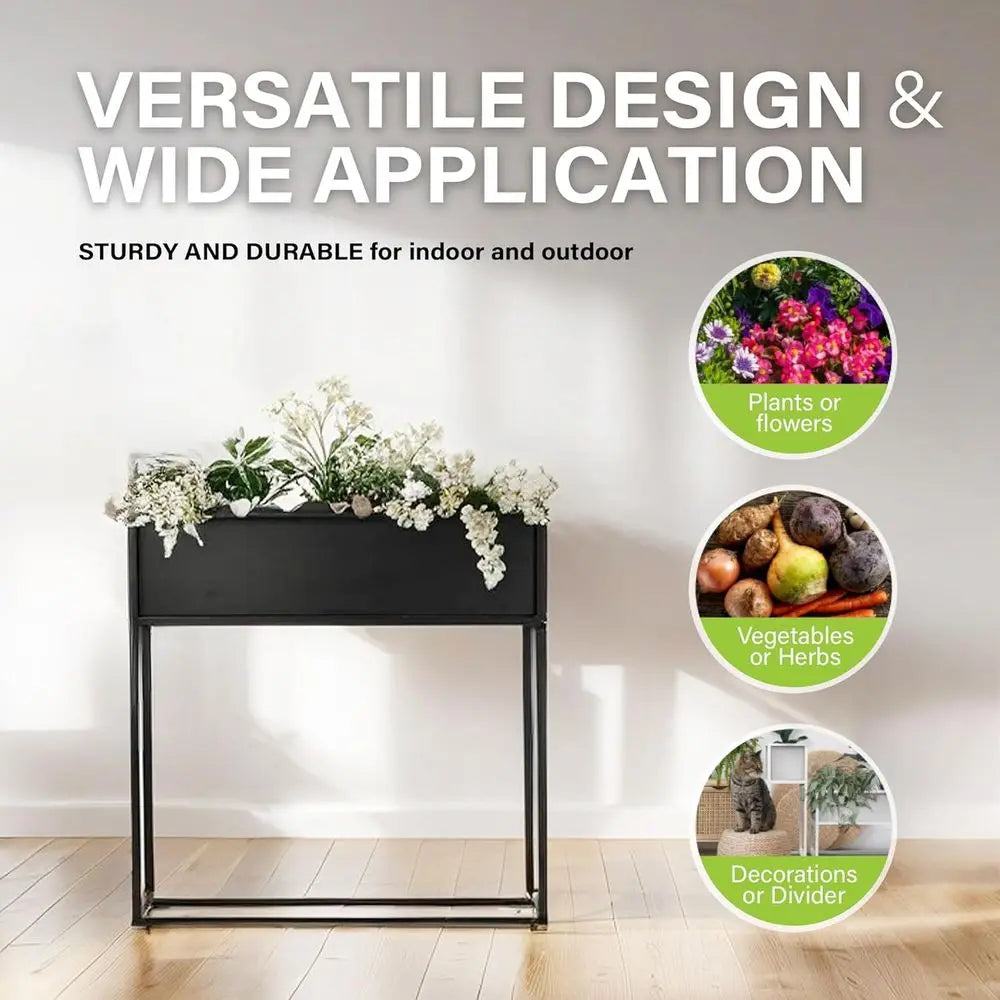 Durable Raised Garden Bed for Herbs and Flowers Outdoor Planter
