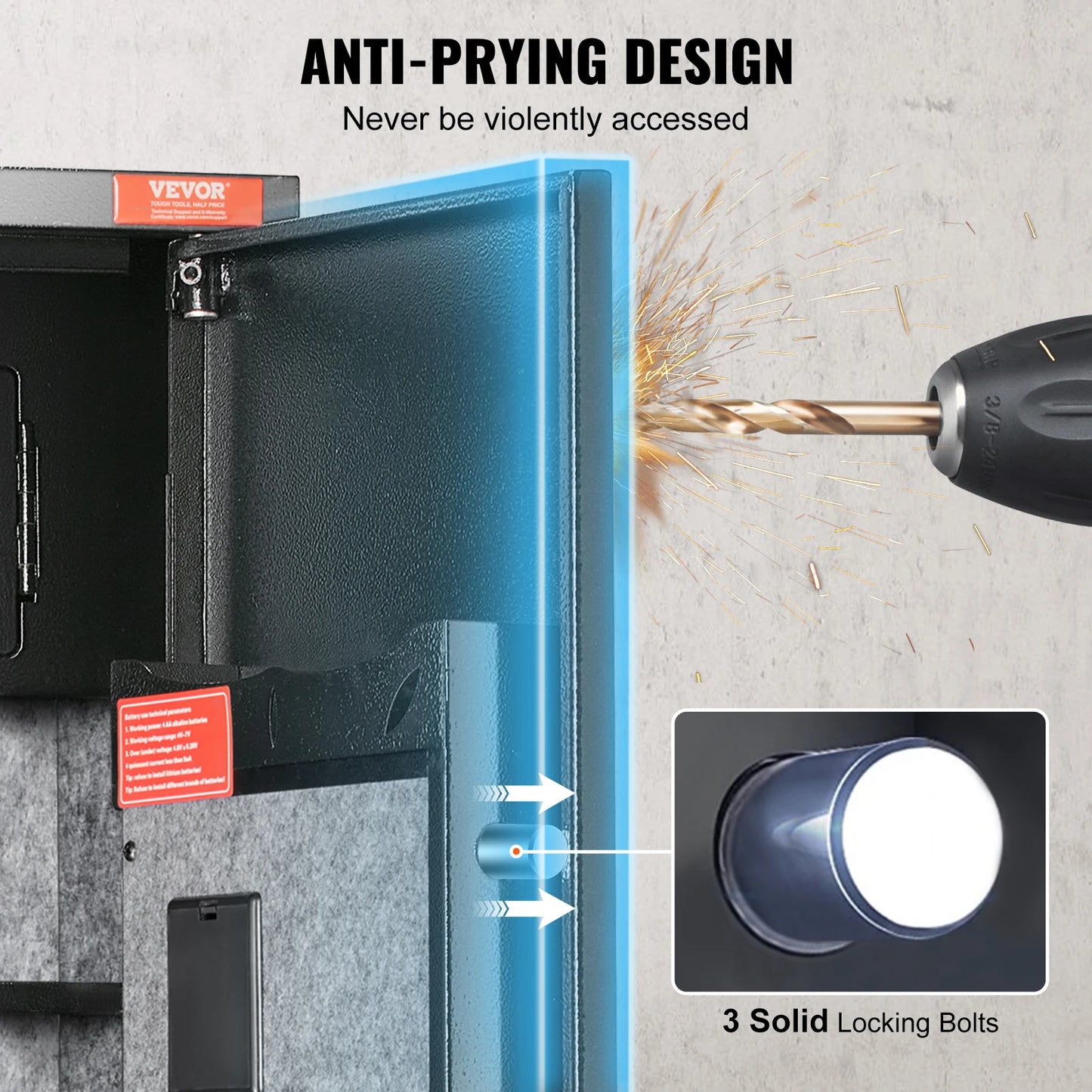 SucceBuy Gun Safe For Rifles With Digital Keypad
