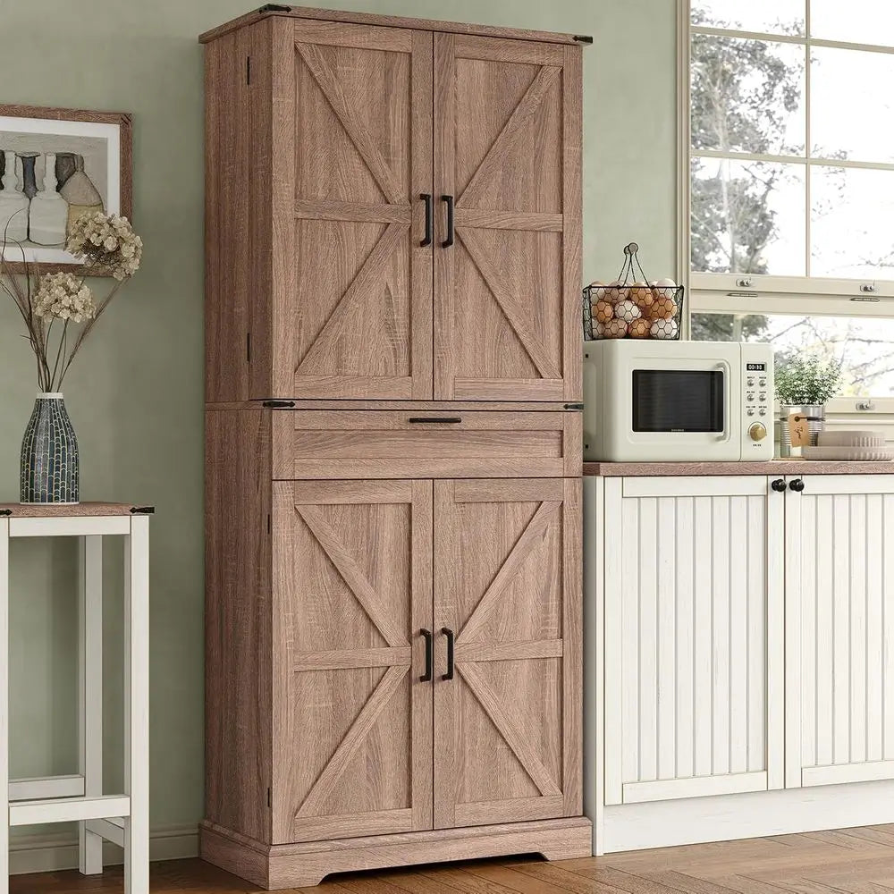 Modular Kitchen Storage Cabinet With Shelves And Drawers