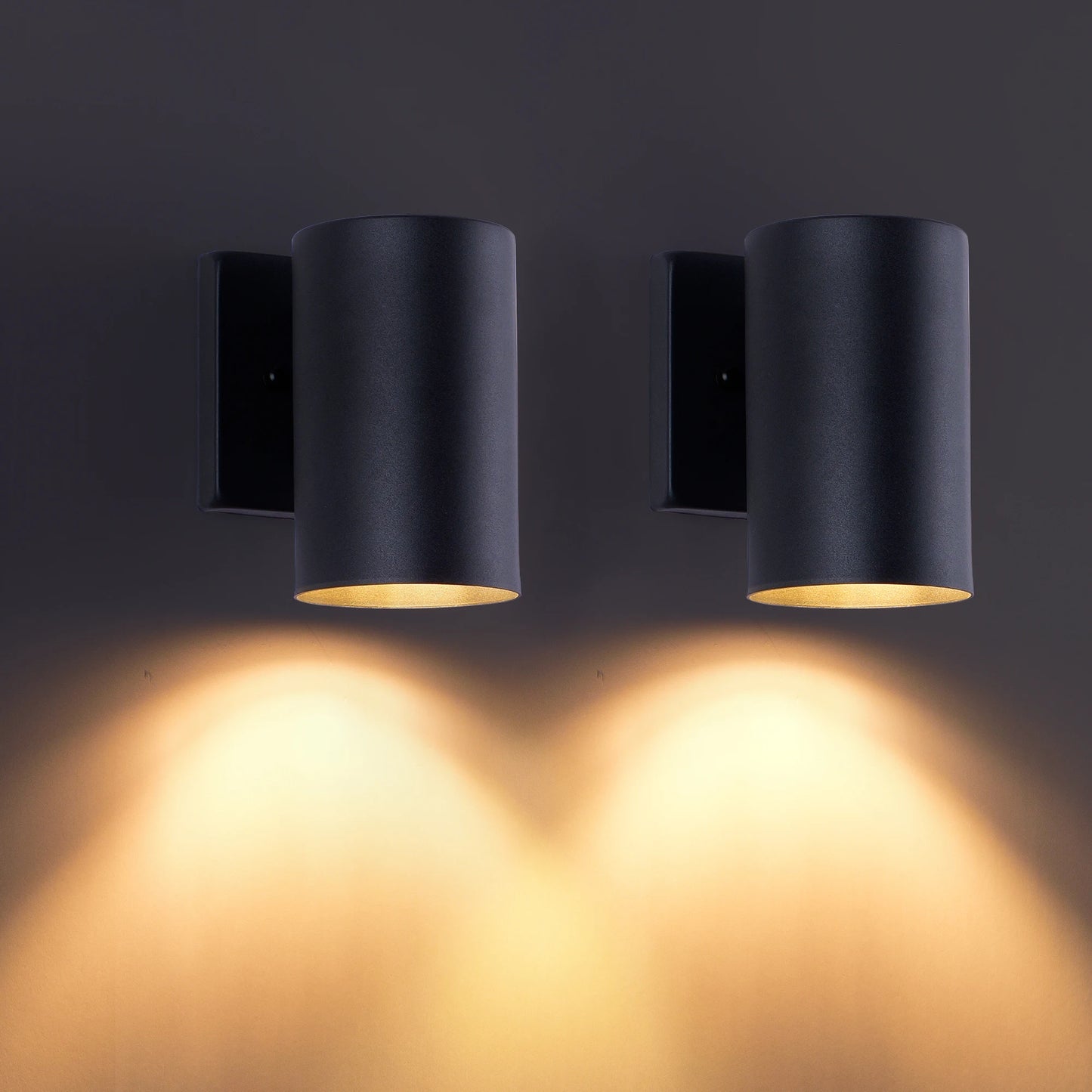 ARLGSITE IP65 Outdoor Wall Light 2 Pack E26 Aluminum Sconce
