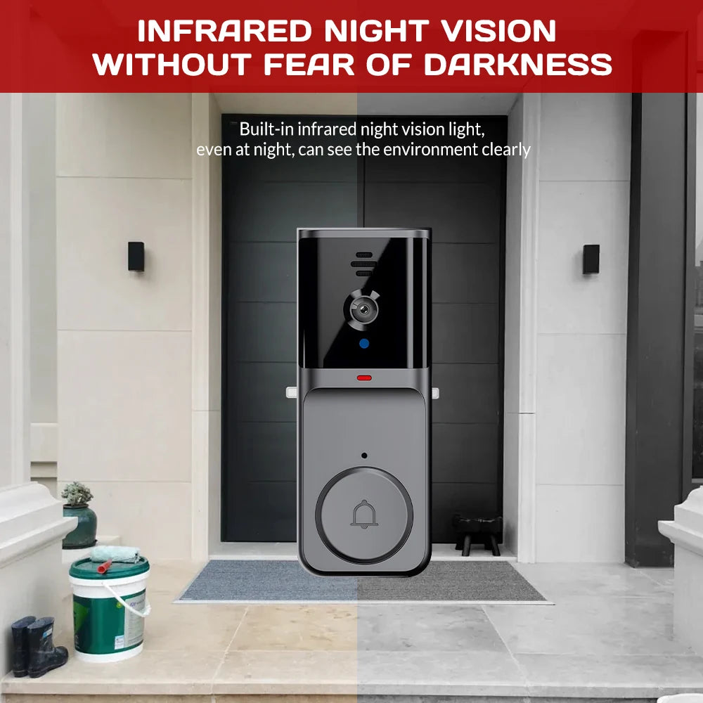 Smart Video Intercom With Night Vision And Two Way Audio Camera Surveillance