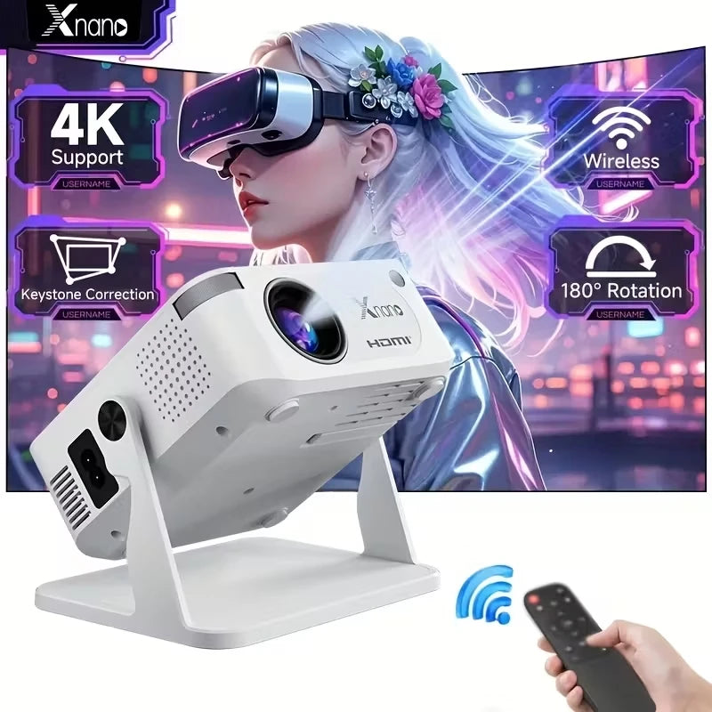 XNANO HA109 Mini Projector Android 11 WiFi 6 BT5.0