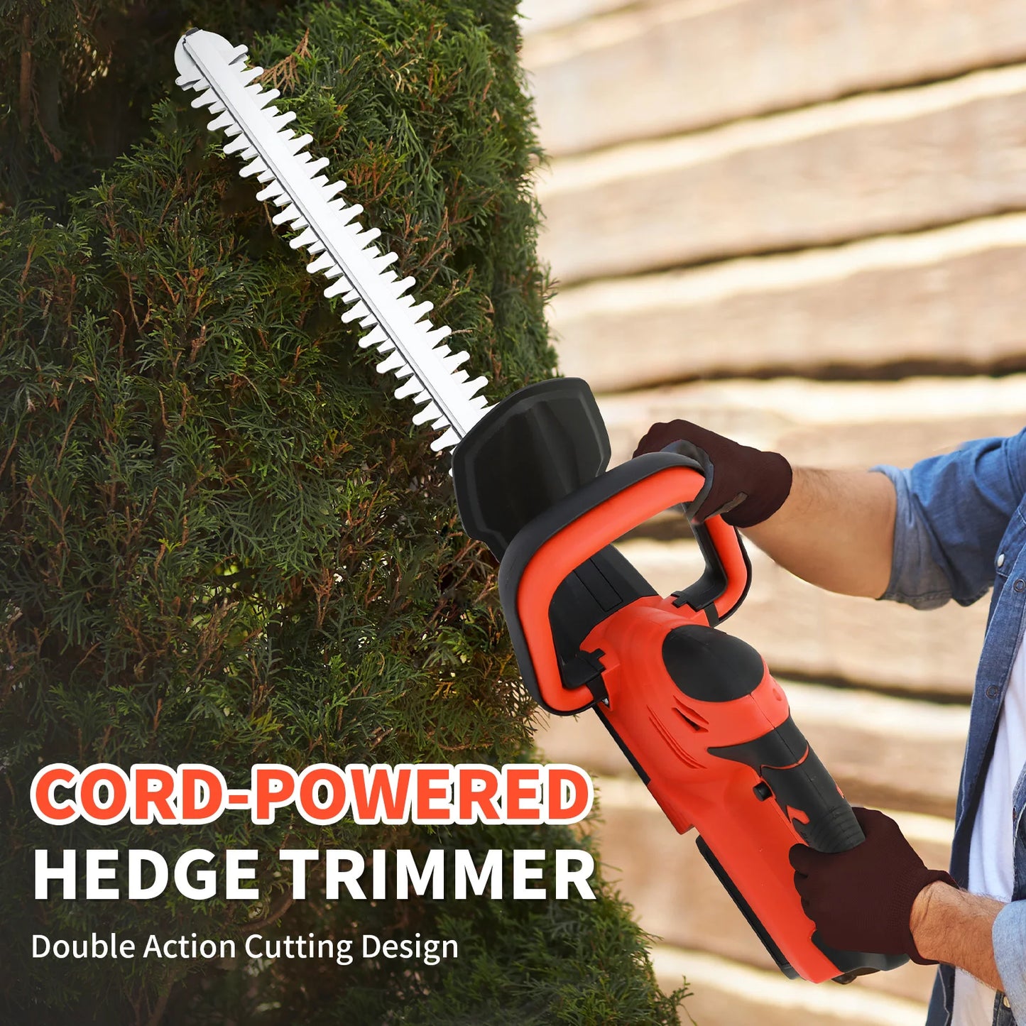 Cordless Hedge Trimmer With Battery And Charger For Yard Work