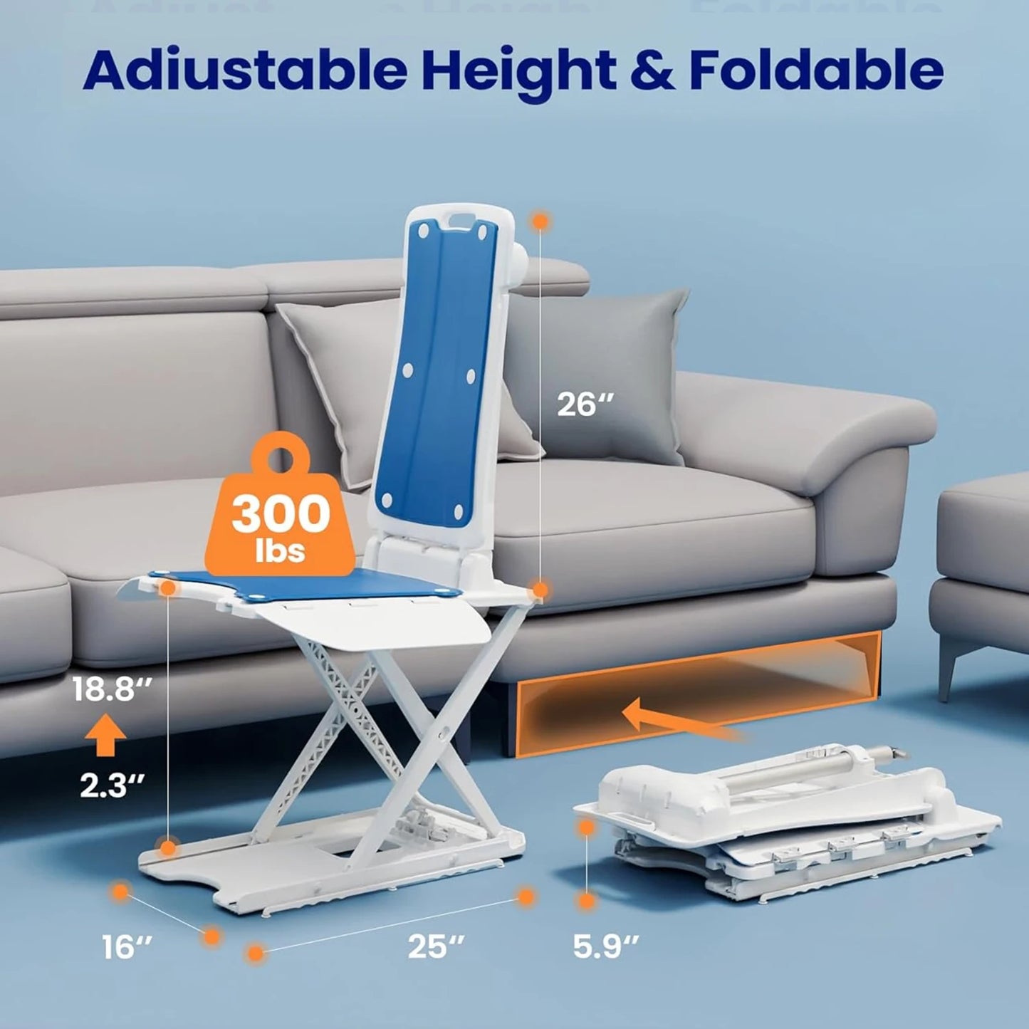 Lightweight Electric Chair Lift For Elderly With Remote Control