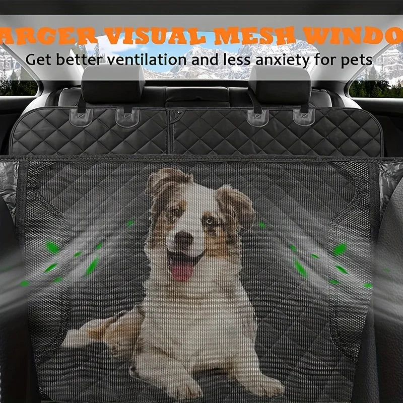 Pet Car Seat Cover 5-In-1 Convertible Dog Hammock Seat Protector