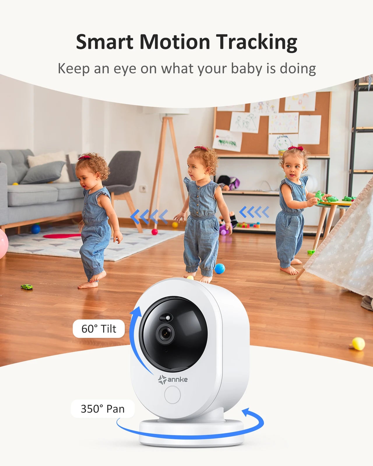 ANNKE 4K UHD Indoor Security Camera With Dual Band WiFi