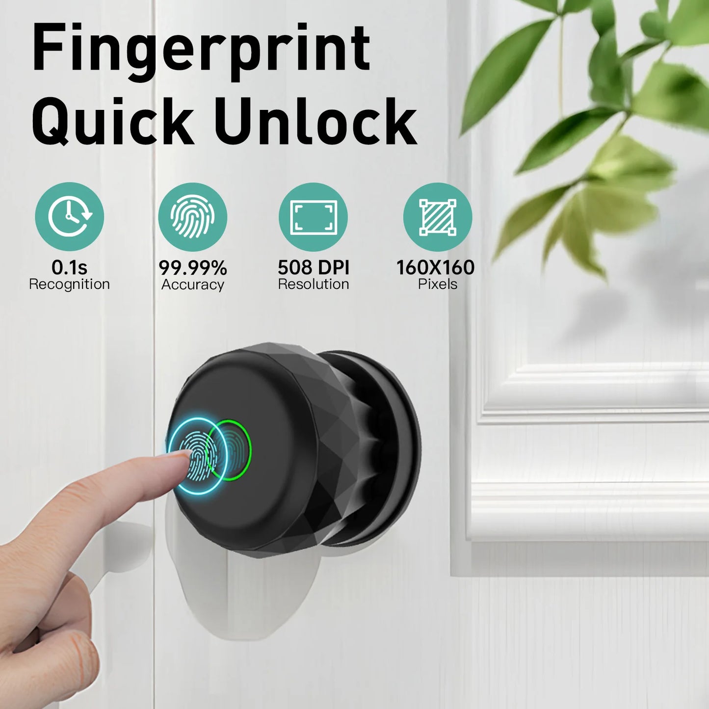 Smart Biometric Fingerprint Door Lock With App Control
