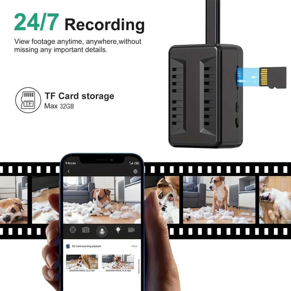 ALLOYSEED Mini WiFi Camera 1080P Motion Detection Nanny Cam