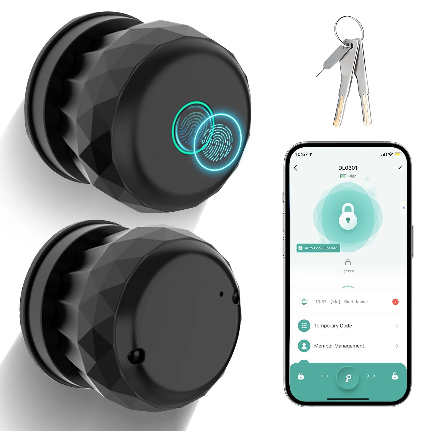 Smart Biometric Fingerprint Door Lock With App Control