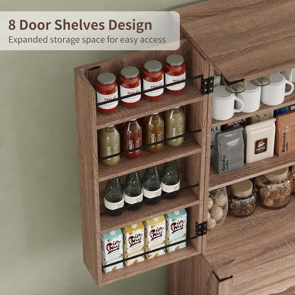Modular Kitchen Storage Cabinet With Shelves And Drawers