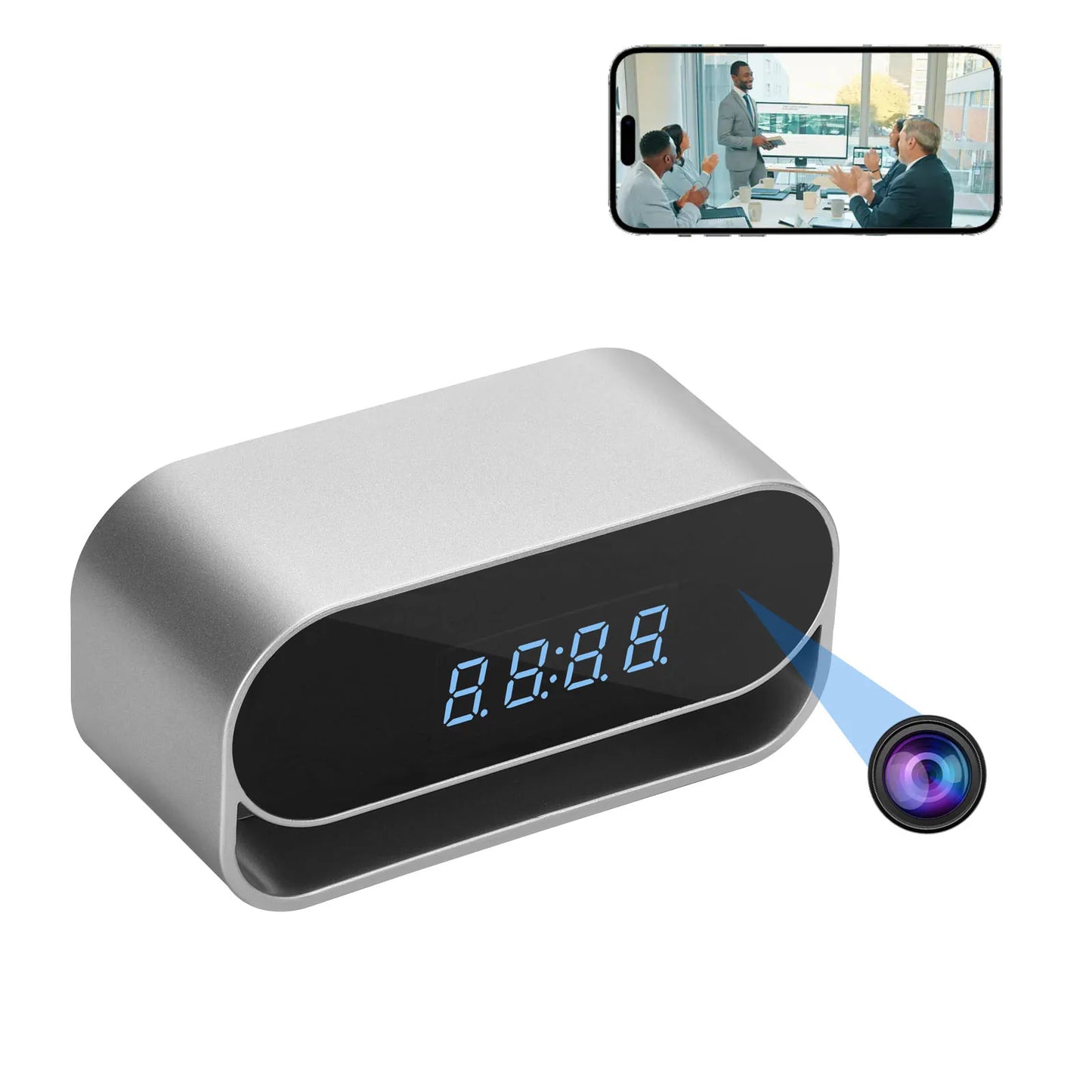Ouvis 4K Camera Clock Surveillance WiFi Night Vision Motion Detection