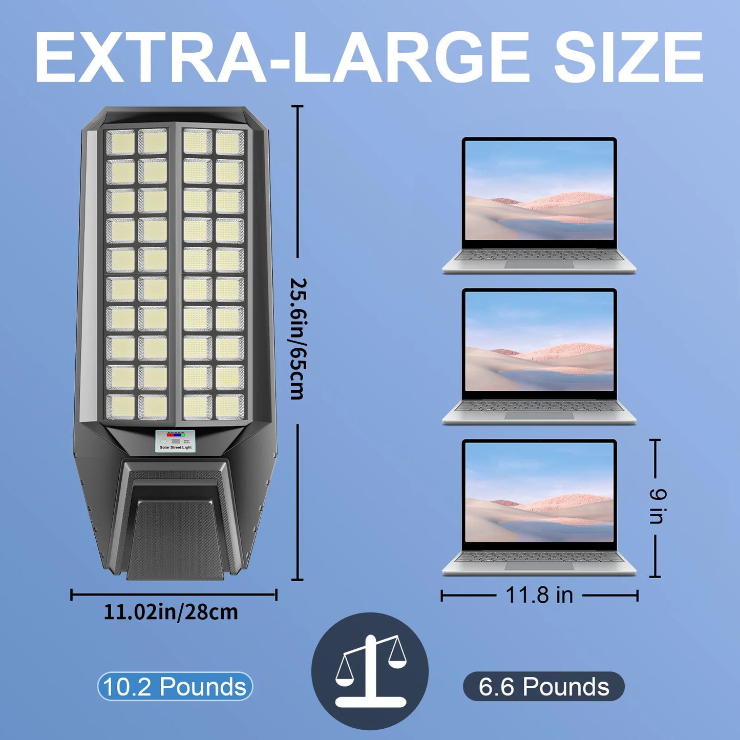 8000W Outdoor Solar Street Light With Motion Sensor IP65
