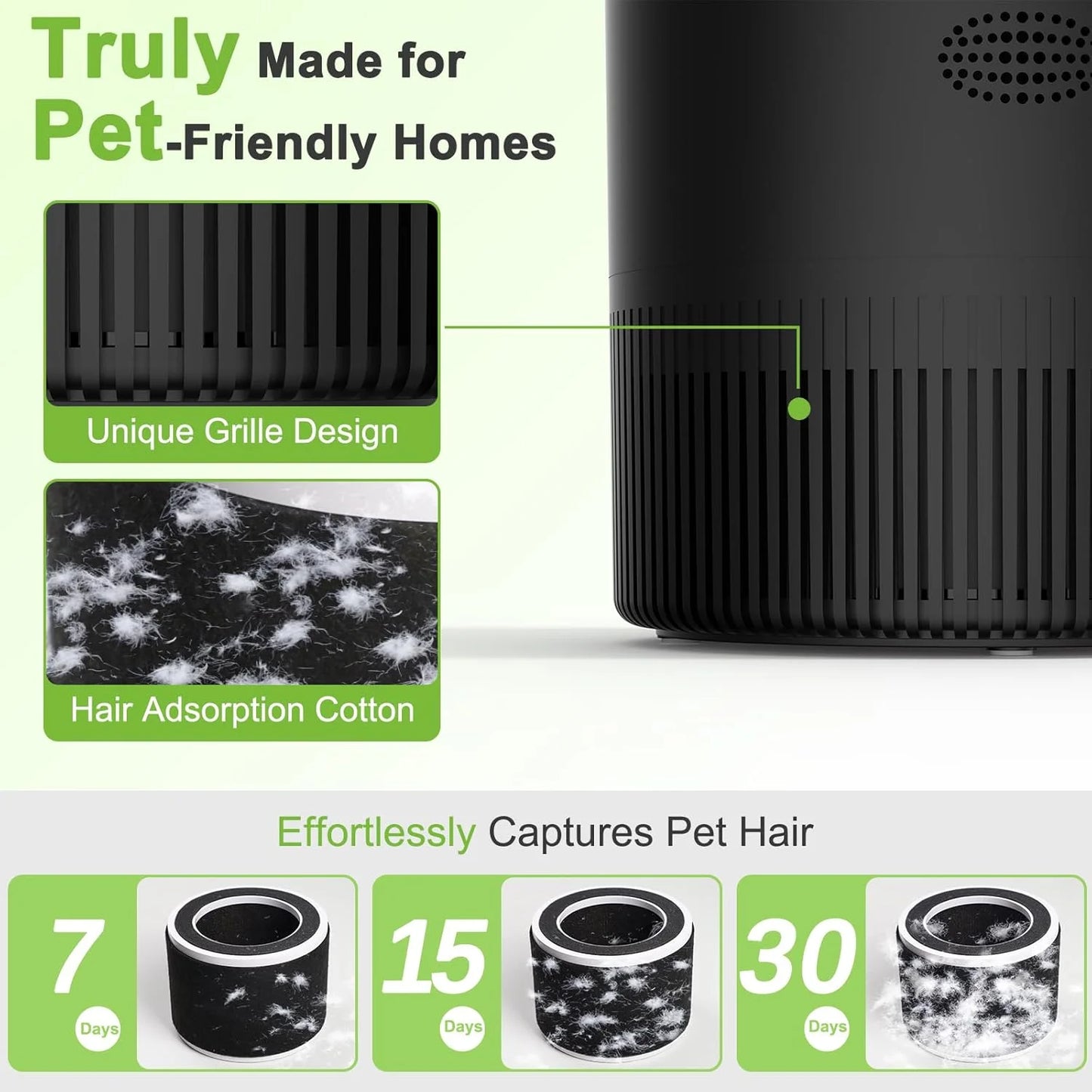 Chuboor Smart Air Purifier With Alexa App Control For Bedroom