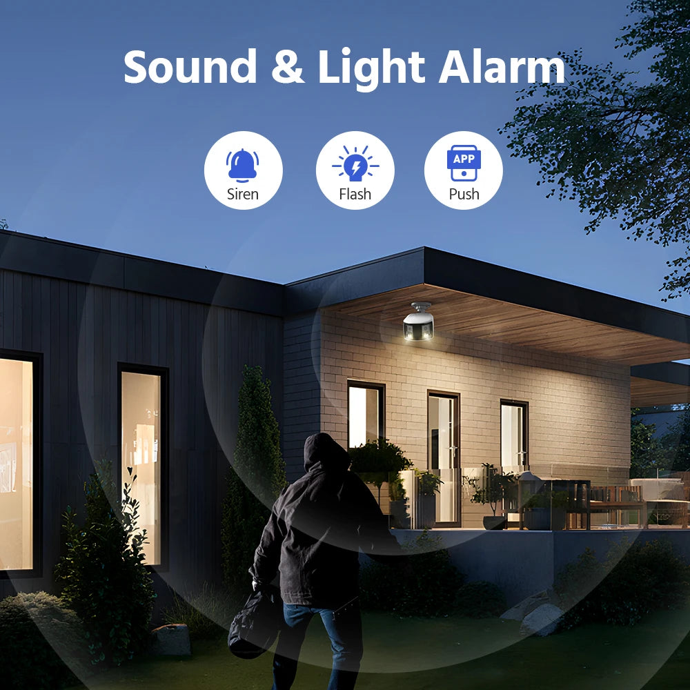 ANNKE 4K 8MP Dual Lens PoE Outdoor Surveillance Camera 180 Degree