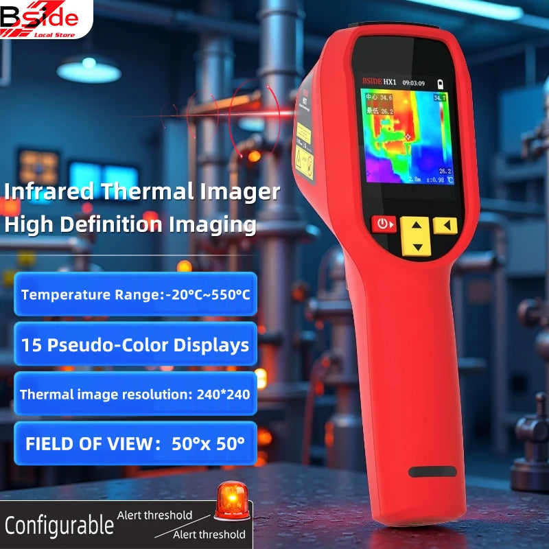 BSIDE Handheld Thermal Imaging Camera HX1 240x240 For PCB Repair