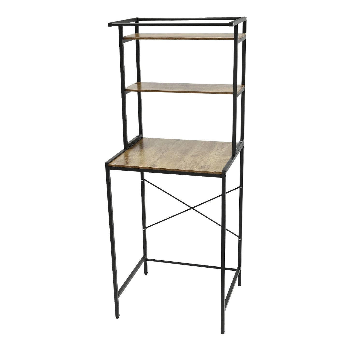 Three-Tier Washer and Dryer Storage Shelf for Laundry Room