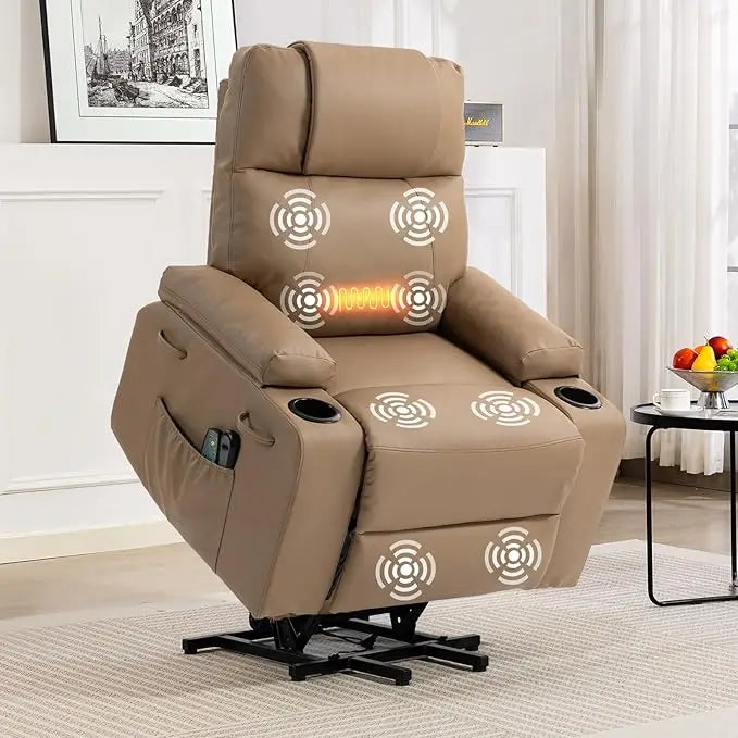 Electric Power Lift Recliner Chair With Heat And Massage